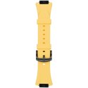 Ralph Giallo Pasek do etui na Apple Watch żółty z czarną sprzączką - silikonowy
