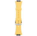 Ralph Giallo Pasek do etui na Apple Watch żółty ze srebrną sprzączką - silikonowy