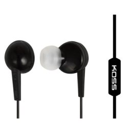 Koss Słuchawki KEB6iK przewodowe, douszne, mikrofon, 3,5 mm, czarne