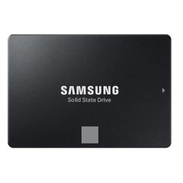 Samsung SSD 870 EVO 2000 GB, obudowa SSD 2,5", interfejs SSD SATA III, prędkość zapisu 530 MB/s, prędkość odczytu 560 MB/s.