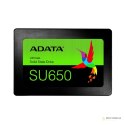 ADATA Ultimate SU650 3D NAND SSD 480 GB, obudowa SSD 2,5", interfejs SSD SATA, prędkość zapisu 450 MB/s, prędkość odczytu 520 MB