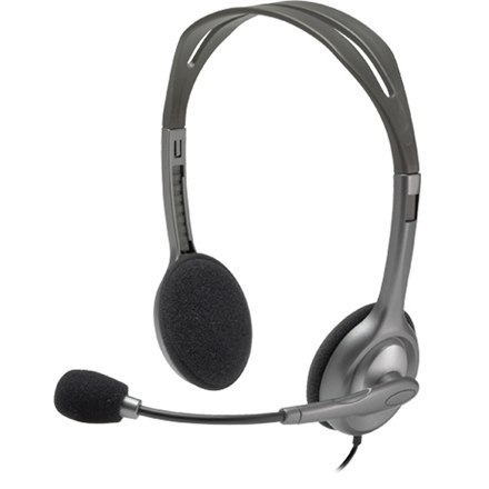 Logitech Stereofoniczny zestaw słuchawkowy H111 Wbudowany mikrofon, 3,5 mm, szary
