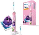 Philips Electric toothbrush HX6352/42 Rechargeable, For kids, Number of teeth brushing modes 2, Sonic technology, Pink
