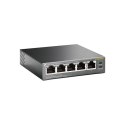 Switch TP-LINK TL-SG1005P Unmanaged, Desktop, ilość portów 1 Gbps (RJ-45) 5, ilość portów PoE 4, rodzaj zasilania Zewnętrzny