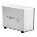 Synology Tower NAS DS220j do 2 HDD/SSD, Realtek RTD1296 Quad Core, częstotliwość procesora 1.4 GHz, 0.5 GB, DDR4, RAID 0,1,Hybri