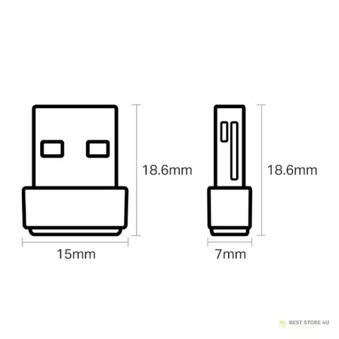 TP-LINK Dwuzakresowy adapter USB 2.0 Archer T2U Nano 2,4GHz/5GHz, 802.11ac, 200+433 Mbps TP-LINK Dwuzakresowy adapter USB 2.0 Archer T2U Nano 2,4GHz/5GHz, 802.11ac, 200+433 Mbps