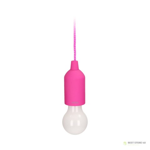 Bateryjna lampka nocna na sznurku 1W LED, 3 x AAA, różowa Bateryjna lampka nocna na sznurku 1W LED, 3 x AAA, różowa