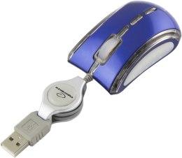 EM109B Mysz przewodowa mini optyczna USB Celaneo niebieska Esperanza