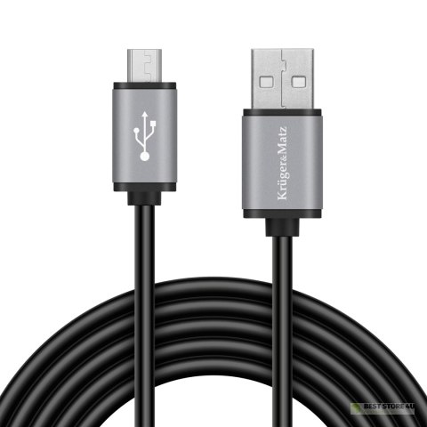 Kabel USB - micro USB 1.8m Kruger&Matz Basic Kabel USB - micro USB 1.8m Kruger&Matz Basic