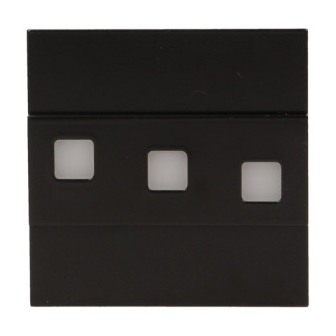 LEPUS LED 1,2W, oprawa schodowa natynkowa, 12V DC, 100lm, 6000K, czarna