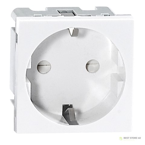 NOEN GS, gniazdo modułowe 45x45mm 1x2P+Z, typ F schuko, 16A 250V, białe NOEN GS, gniazdo modułowe 45x45mm 1x2P+Z, typ F schuko, 16A 250V, białe