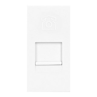NOEN RJ11, gniazdo modułowe 22,5x45mm telefoniczne RJ11, białe