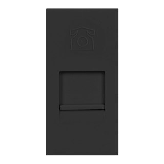 NOEN RJ11, gniazdo modułowe 22,5x45mm telefoniczne RJ11, czarne