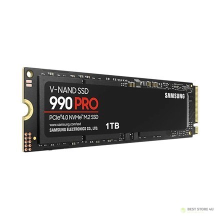Samsung 990 PRO 1000 GB, współczynnik kształtu dysku SSD M.2 2280, interfejs SSD PCIe Gen4x4, prędkość zapisu 6900 MB/s, prędkoś Samsung 990 PRO 1000 GB, współczynnik kształtu dysku SSD M.2 2280, interfejs SSD PCIe Gen4x4, prędkość zapisu 6900 MB/s, prędkoś
