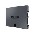 Samsung SSD 870 QVO 2000 GB, obudowa SSD 2,5", interfejs SSD SATA III, prędkość zapisu 530 MB/s, prędkość odczytu 560 MB/s.