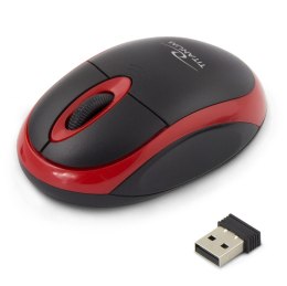 TM116R Mysz bezprzewodowa 2.4GHz 3D optyczna USB Vulture czarno-czerwona