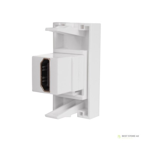 Gniazdo HDMI Maclean, pojedyncze, białe, MCE720W Gniazdo HDMI Maclean, pojedyncze, białe, MCE720W