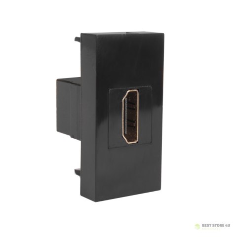 Gniazdo HDMI Maclean, pojedyncze, czarne, MCE720B Gniazdo HDMI Maclean, pojedyncze, czarne, MCE720B