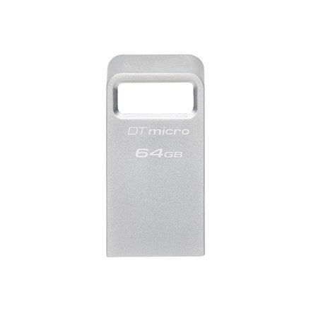 Kingston USB 3.2 Flash Drive DataTraveler micro 64 GB, USB 3.2, srebrny