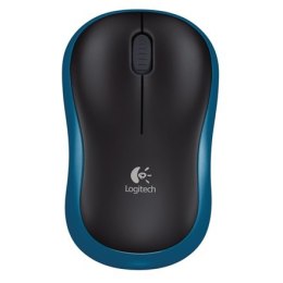 Logitech Mouse M185 Wireless, niebieski/czarny