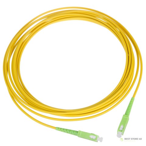 Patchcord światłowód kabel Maclean, SC/APC-SC/APC, jednomodowy, długość 1m, simplex, G657A2, MCTV-431 Patchcord światłowód kabel Maclean, SC/APC-SC/APC, jednomodowy, długość 1m, simplex, G657A2, MCTV-431