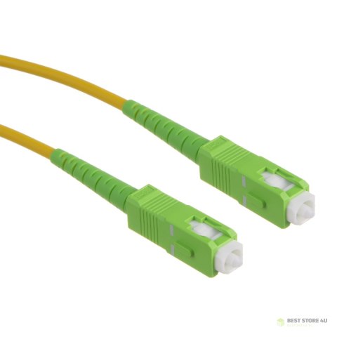 Patchcord światłowód kabel Maclean, SC/APC-SC/APC, jednomodowy, długość 1m, simplex, G657A2, MCTV-431 Patchcord światłowód kabel Maclean, SC/APC-SC/APC, jednomodowy, długość 1m, simplex, G657A2, MCTV-431