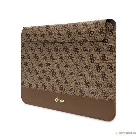Guess 4G Stripe Metal Logo Computer Sleeve - Etui na notebooka 14" (Brązowy) Guess 4G Stripe Metal Logo Computer Sleeve - Etui na notebooka 14" (Brązowy)