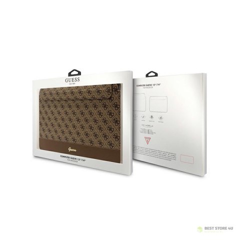 Guess 4G Stripe Metal Logo Computer Sleeve - Etui na notebooka 14" (Brązowy) Guess 4G Stripe Metal Logo Computer Sleeve - Etui na notebooka 14" (Brązowy)