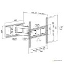 Logilink BP0028 Uchwyt ścienny TV, 37"-70", pochylenie +10°-20°,swievel +-90°, 475mm Logilink Wall Mount, 37-70 ", Maksymalna wa