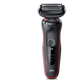 Braun Shaver 51-R1000s Czas pracy (maks.) 50 min, Wet & Dry, Black/Red