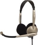 Koss Headphones CS100 Wired, On-Ear, Microphone, 3.5 mm, Black/Gold