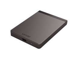 Lexar External Portable SSD SL200 1000 GB, interfejs SSD USB 3.1 Type-C, prędkość zapisu 400 MB/s, prędkość odczytu 550 MB/s.