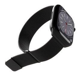 Puro Milanese Magnetic Band - Pasek ze stali nierdzewnej do Apple Watch 38/40/41 mm (czarny)