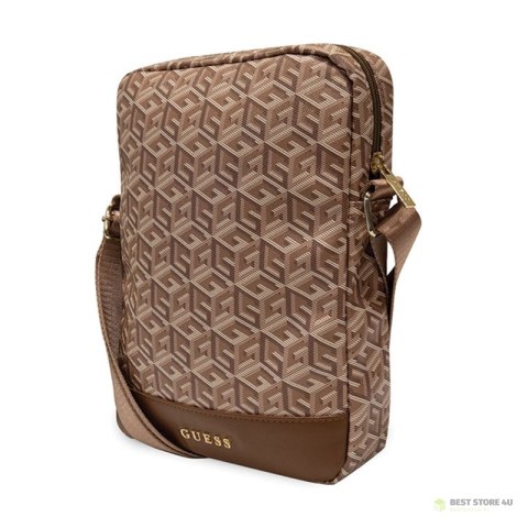 Guess GCube Stripe Tablet Bag - Torba na tablet 10" (Brązowy) Guess GCube Stripe Tablet Bag - Torba na tablet 10" (Brązowy)