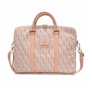 Guess GCube Stripes Computer Bag - Torba na notebooka 16" (Różowy)
