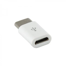 SBOX Adapter MicroUSB -> USB-C biały