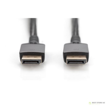 Digitus Kabel połączeniowy DisplayPort 1.4 DB-340201-030-S Czarny, DP do DP, 3 m Digitus Kabel połączeniowy DisplayPort 1.4 DB-340201-030-S Czarny, DP do DP, 3 m