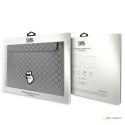 Karl Lagerfeld NFT Saffiano Monogram Ikonik Choupette Sleeve - Etui na notebook 14" (Srebrny)