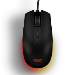 AOC Gaming Mouse GM500 Wired, 5000 DPI, USB 2.0, Black