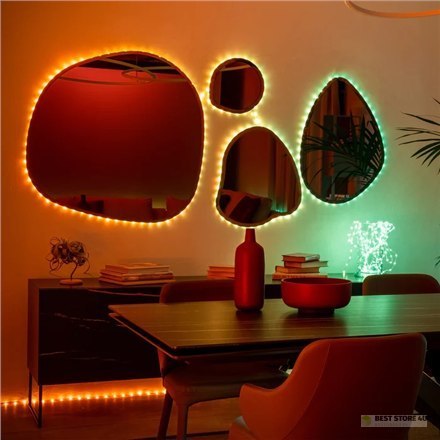 Inteligentne oświetlenie LED Twinkly Dots 200 RGB (wielokolorowe), 10 m, przezroczyste Inteligentne oświetlenie LED Twinkly Dots 200 RGB (wielokolorowe), 10 m, przezroczyste