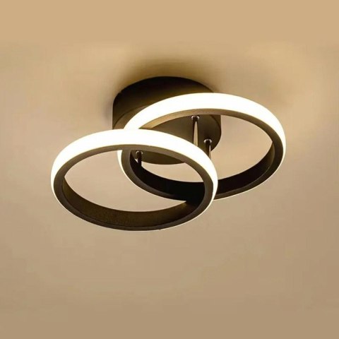 ZD110 Lampa żyrandol plafon led czarna