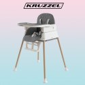 Krzesełko do karmienia- szare Kruzzel 22014