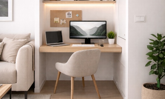 Jak wybrać meble biurowe do małego mieszkania?